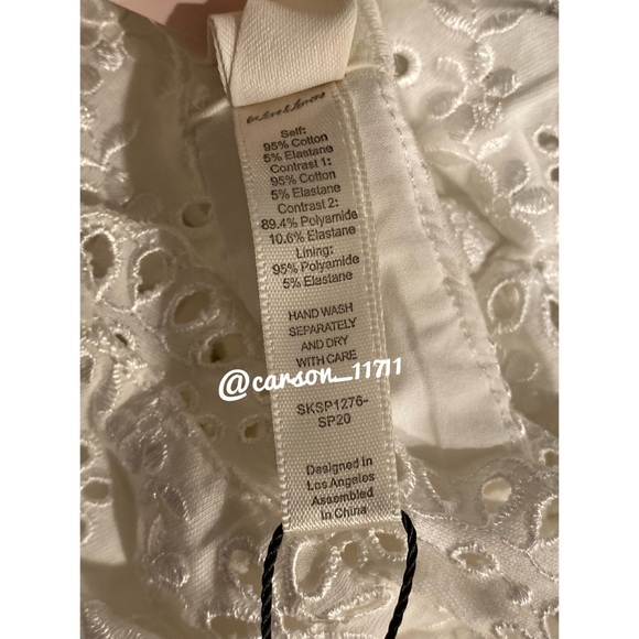 NWT For Love & Lemons Sophie Eyelet Mini Dress S - Picture 9 of 15